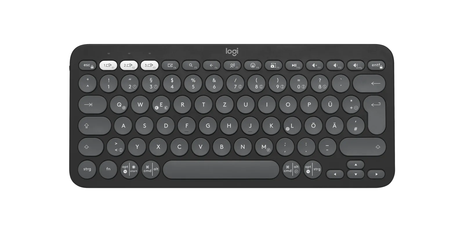 Teclado Pebble Keys 2 Logitech K380S para MAC, IOS español