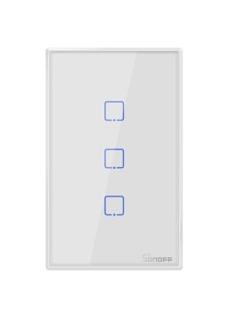 Interruptor 3 luces SonOff Blanco TX